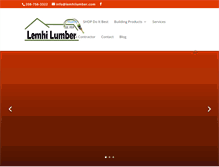 Tablet Screenshot of lemhilumber.com